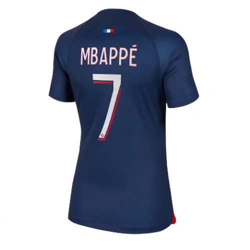 Dámy Fotbalový dres Paris Saint-Germain Kylian Mbappe #7 2023-24 Domácí Krátký Rukáv